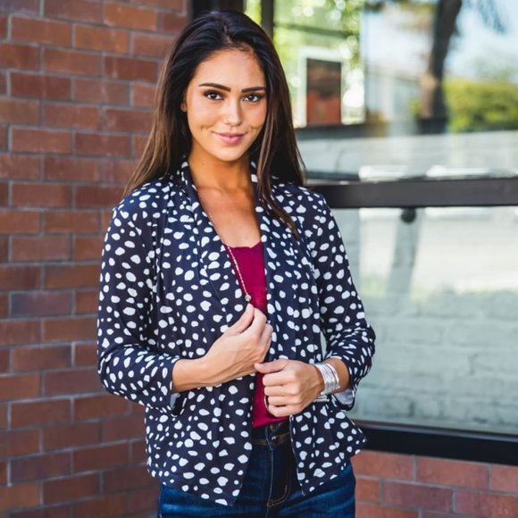 Tickled Teal Ronan Blazer - Picture 1 of 3